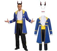 Cosplay Costumes for Anime The Beast Beauty Belle Princess Dress Dan Steven Uniform Halloween Prince Men Aristocrat