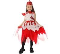 Cosplay Costumes For Halloween Parties Winter Style Outfit Complete Set Themed Celebrations Elegant Cosplay Dress Costume (A1-Red, M)