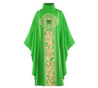 Cosplay Costumes for Stage Performance. Medieval Priest Clothes with Long Pants for All Year Round Perfect for Events and Cosplay Gatherings (Green, One Size)