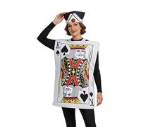 Cosplay Costumes - Playing Card Outfit with Split Shoulder Straps | Carnival Cosplay Costume Outfit Fancy Dress for Masquerade Stage Party Role Play Carnival Fancy Dress Theatre Street Party E