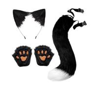 Cosplay Costumes with Ears And Tail for Christmas Party, Black White