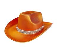 Cosplay Cowboy Hat - Felt Glitter Disco Cowgirl Hats, Stylish Cowboy's Hat | Halloween Stage Performance, Western Thomy Fancy Down Hat's, Shiny Cowboy Hat For The