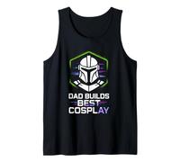 Cosplay Dad Maker Con Parent Geek Armor Badge Hero Tank Top