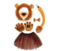 Cosplay Dress Costume - Lion Fancy Kit, Party Character Outfit, Realistic Costume Accessory with Mane and Tail Set, Theme Clothing for Costume Parties, Theatre, Plays Holiday Events