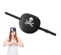 Cosplay Eye Patch, Pirate Black Out Blindfold, Portable Skin-Friendly Blinder, Soft Eye Spot for Halloween, Christmas