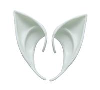 Cosplay Fairy Pixie Elf Ears Soft Pointed Tips Anime Party Dress Up Costume Masquerade Accessories for Halloween Christmas Party Props Vampire Fairy Ears White (Short)