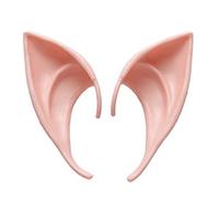 Cosplay Fairy Pixie Elf Ears Soft Pointed Tips Anime Party Dress Up Costume Masquerade Accessories for Halloween Christmas Party Props Vampire Fairy Ears Beige (Short)