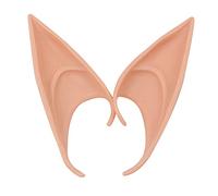 Cosplay Fairy Pixie Elf Ears Soft Pointed Tips Anime Party Dress Up Costume Masquerade Accessories for Halloween Christmas Party Props Vampire Fairy Ears Beige (Long)