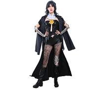 Cosplay.fm Women's Fire Game Female Cosplay Costume FEH Outfit (L, Black)