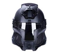 Cosplay Full Face protection Airsoft Tactical Military Ballistic Helmet Tactical Riding Sorta-Kinda Mandalorian/Boba Fett/Galac-Tac Style Interchangeable PC Lens Helmet