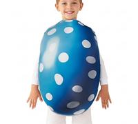 Cosplay Garment, Printed Oval Smock, Colorful Graphic Cover, Lightweight Foam Interior System, Professional Theater Supply, Creative Group Event Part, Comfortable Dressing Tool For Shows Parties Blue