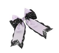 Cosplay Hair Clip Novelty Bat Wing Lace Bows Barrettes Party Headwear Anime Girl Hair Grip Halloween Theme Headpiece