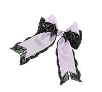 Cosplay Hair Clip Novelty Bat Wing Lace Bows Barrettes Party Headwear Anime Girl Hair Grip Halloween Theme Headpiece