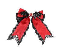 Cosplay Hair Clip Novelty Bat Wing Lace Bows Barrettes Party Headwear Anime Girl Hair Grip Halloween Theme Headpiece