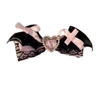 Cosplay Hair Clip Novelty Bat Wing Lace Bows Hairclip Party Headwear Anime Hairpin Female Hair Grip Halloween Headdress