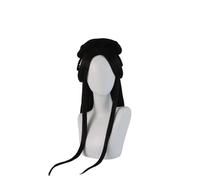 Cosplay Hanfu Black Wig, Headpiece Accessory, Women's Long Straight noxozoqm Chinese Traditional Retro Hair Chignon Fake Bun Pad High Ancient Princess(Wig)