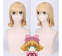 Cosplay Hinaichigo 12inch Medium Blonde Lolita Wig With Bangs Heat Resistant Rozen Maiden Hinaichigo Wigs Female Halloween wig