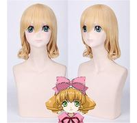 Cosplay Hinaichigo 12inch Medium Blonde Lolita Wig With Bangs Heat Resistant Rozen Maiden Hinaichigo Wigs Female Halloween wig