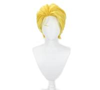 cosplay Kira Yoshikage Wig Jojos Bizarre Adventure Yellow Short Hair Anime Party Halloween Wig