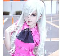 Cosplay Leader Straight Hair Seven Crime Animation Game Oblique White high Temperature Silk Head Cosplay Anime Wig Coser