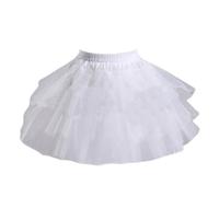 Cosplay Maid Wear Lolita Pettiskirt Short no Hoops Petticoat Girls Ballet Mesh Yarn Skirt Petticoats White