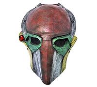 Cosplay Mask GFRP Predator Mask with LED Lights Party Halloween Costume Mask Props (B)