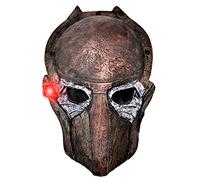 Cosplay Mask GFRP Predator Mask with LED Lights Party Halloween Costume Mask Props (C)