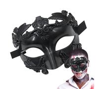 Cosplay Medieval Face Cover Ancient Greek Theme | Halloween Masquerade Costume Cover for Men, Ancient Greek Egyptian Style Face Shield for Carnival Role Play, Themed Party, Renaissance Festival,