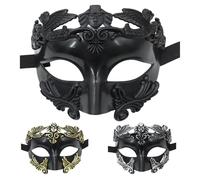 Cosplay Medieval Face Cover - Ancient Roman Mask Prop, Warrior Role Play Costume Equipment, Historical Battle Accessories, Halloween Carnival Performance Wear Men Festival Eve