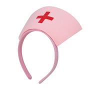 Cosplay Nurse Hat Headbands Comfortable Cosplay Headwear Fun Nurse Headbands for Halloween, and Themed Celebrations