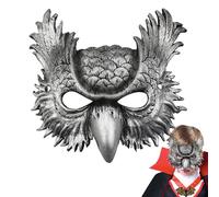 Cosplay Owl Masque - Vintage Handmade Finish, Eye Comfort Cutouts, Artistic Animal | Suitable for Birthday Parties, Film Shoots, Museum Displays, Cultural Ceremonies, Art Projects, Fan Convention