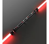 Cosplay Prop Replica Combat Lightsaber RGB Colour Change Baselit No. 021 Darth Maul V.1 Black Sword With FX Sounds Smooth Swing USB-C Chargable