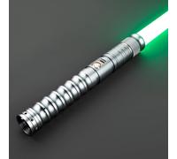 Cosplay Prop Replica Combat Lightsaber RGB Colour Change Xenopixel Custom No.108 Light Sword With FX Sounds Smooth Swing USB-C Chargable (Grey)
