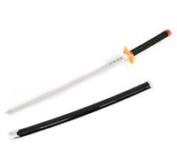Cosplay Prop Replica Demon Slayer Tanjiro LED Light Up Sword USB C Rechargable 40 Inch Wood & Plastic (Muichiro)