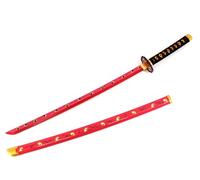 Cosplay Prop Replica Demon Slayer Tanjiro LED Light Up Sword USB C Rechargable 40 Inch Wood & Plastic (Kokushibo)