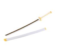 Cosplay Prop Replica Demon Slayer Tanjiro LED Light Up Sword USB C Rechargable 40 Inch Wood & Plastic (Zenitsu)
