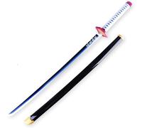 Cosplay Prop Replica Demon Slayer Tomioka Giyu Wooden Sword | 104cm Durable Bamboo Blade | Hand-Woven Handle | ABS Scabbard | Perfect for Costume Parties, Cosplay, Gifts & Collectors