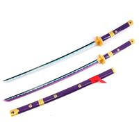 Cosplay Prop Replica One Piece Shusui LED Light Up Sword USB C Rechargable 40 inch/102cm Wood & Plastic (Purple Enma)