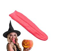 Cosplay Props False Tongue - Realistic Rubber Prank Accessory, Scary Long Prop | Creepy Fake Tongue Halloween Decoration for Haunted House Festival Party, Stage Performance, Spooky Horror Display