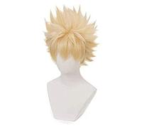 Cosplay s Spiky Boy Male Short Light Brown Anime Hair LCNING