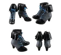 Cosplay Shoes For Uruha Rushia Vtuber,Women Man Anime Game PU Shoes For ComicCon, Cosplay Show, Halloween,Carnival Party A111