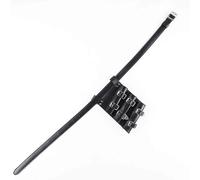 Cosplay Sword Sheath Belt for Prop Replicas Fits 3 Swords Black PVC