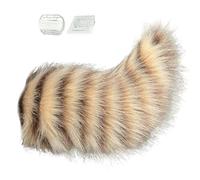 Cosplay Tail That Moves - Electric Wagging Plush Fox Tail | Rechargeable Plush Animal Moving Ţail, Swinging Faux Animal Ťail, Electric Vehicle Ŧail, Car Trunk Ornament For Bikers Daily Rides Long