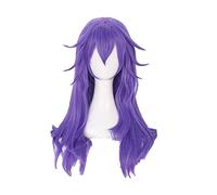Cosplay Wig 60cm Long Purple Heat Resistant Synthetic Hair Wig + Wig Cap
