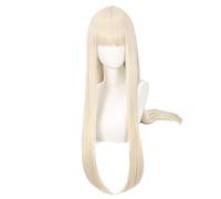 Cosplay Wig Anime Costume with Maize-yellow Long and Straight Wigs for Women Halloween Family Party