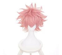 Cosplay Wig Anime Costume with Pink Short Hair for Men Halloween, Anime Con, Cosplay Party