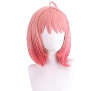 Cosplay Wig For Anime Anya Forger Pink Short Hair Solid Color Halloween Party Wig