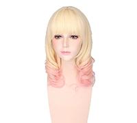Cosplay Wig For Anime Diabolik Lovers Komori Yui 50 cm Light Blonde mixed Pink Heat Resistant curly Hair Wigs