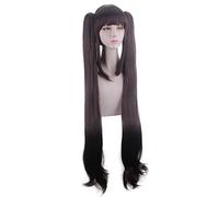 Cosplay Wig For Anime Game NEKOPARA Long Wig Chocolat Role Play Powder Black-Brown 100cm