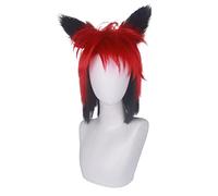 Cosplay Wig for Anime Hazbin Hotel Alastor Wig With Ear Role Play Wig